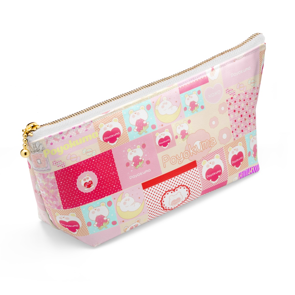 Poyokuma パッチワークポーチ