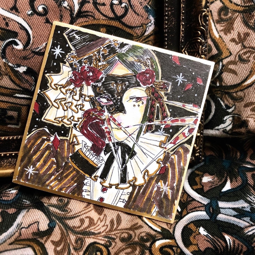 マスカレード衣装 ファントム色紙2