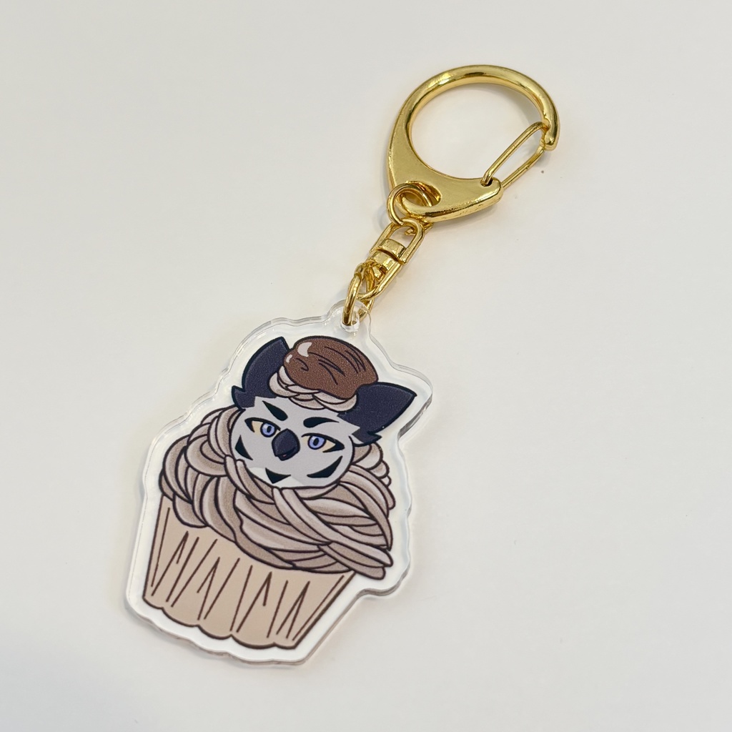 モンブランなアポロちゃん　アクリルキーホルダー