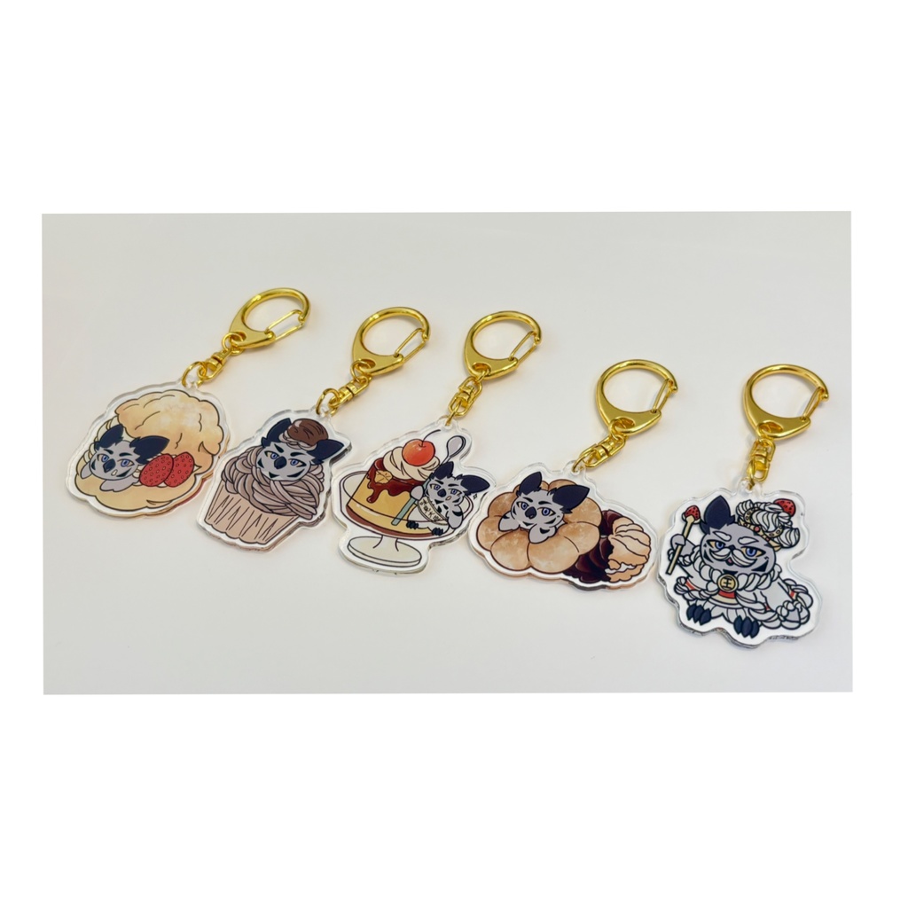 【3セット限定】スイーツパラダイスなアポロちゃん アクリルキーホルダーセット
