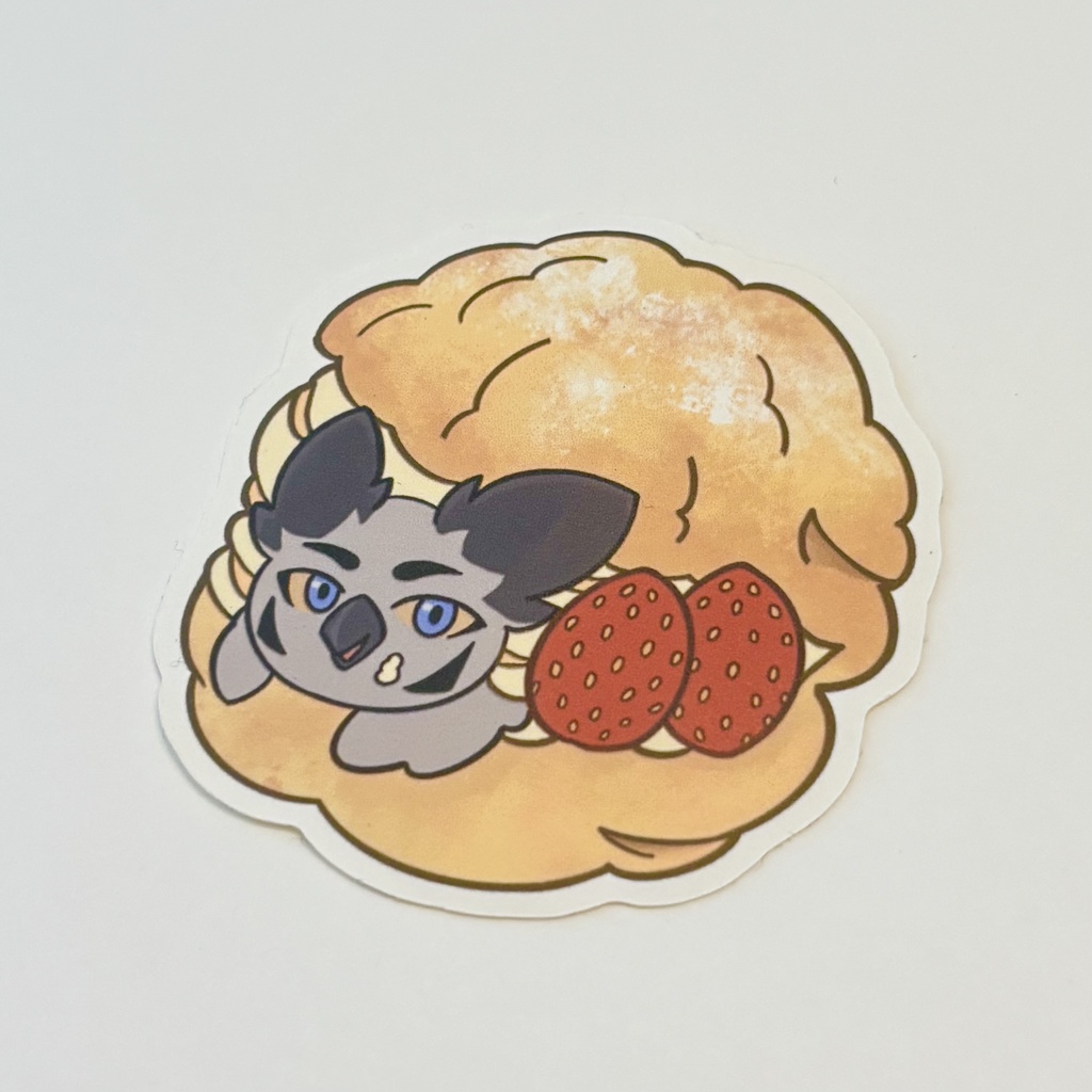 シュークリームなアポロちゃん　ステッカー