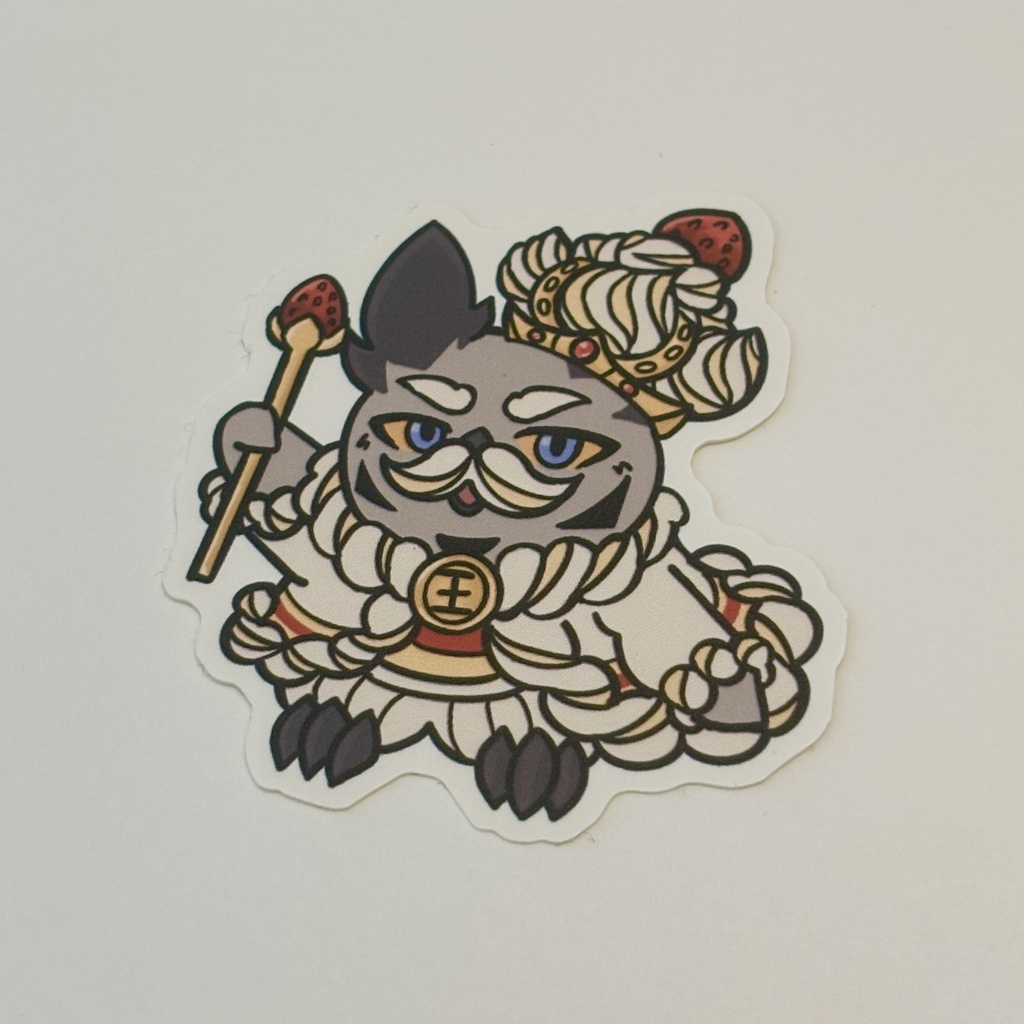 王様はワシじゃ！！ロワ・ショートケーキなアポロちゃん　ステッカー