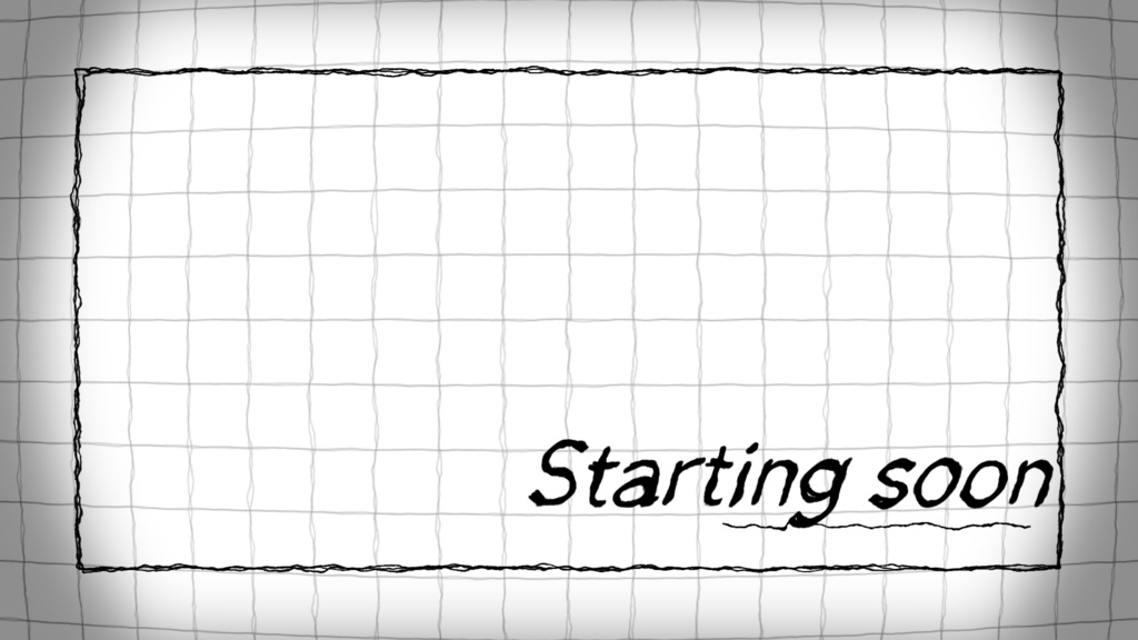 【無料配布】手書き風シンプル待機画面【配信者/Vtuber向け】