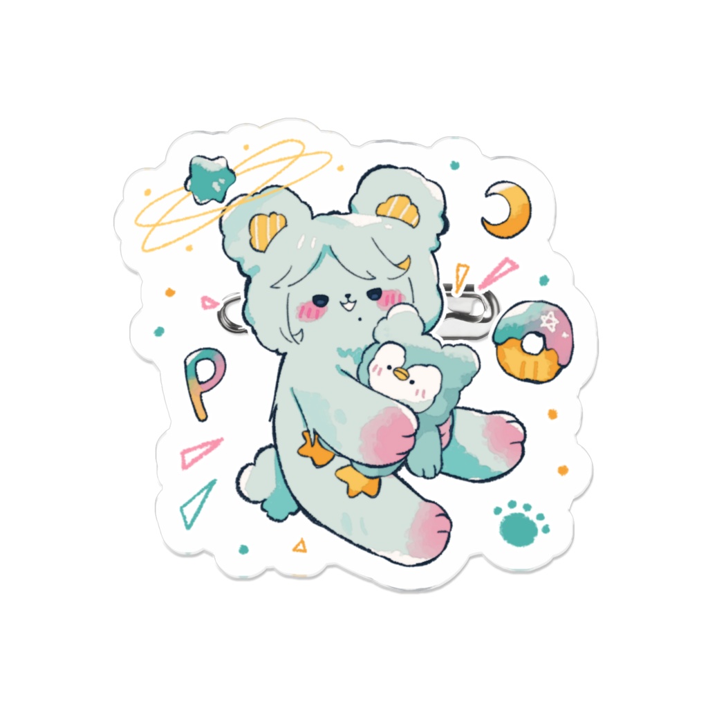 くまぺんこアクリルバッジ