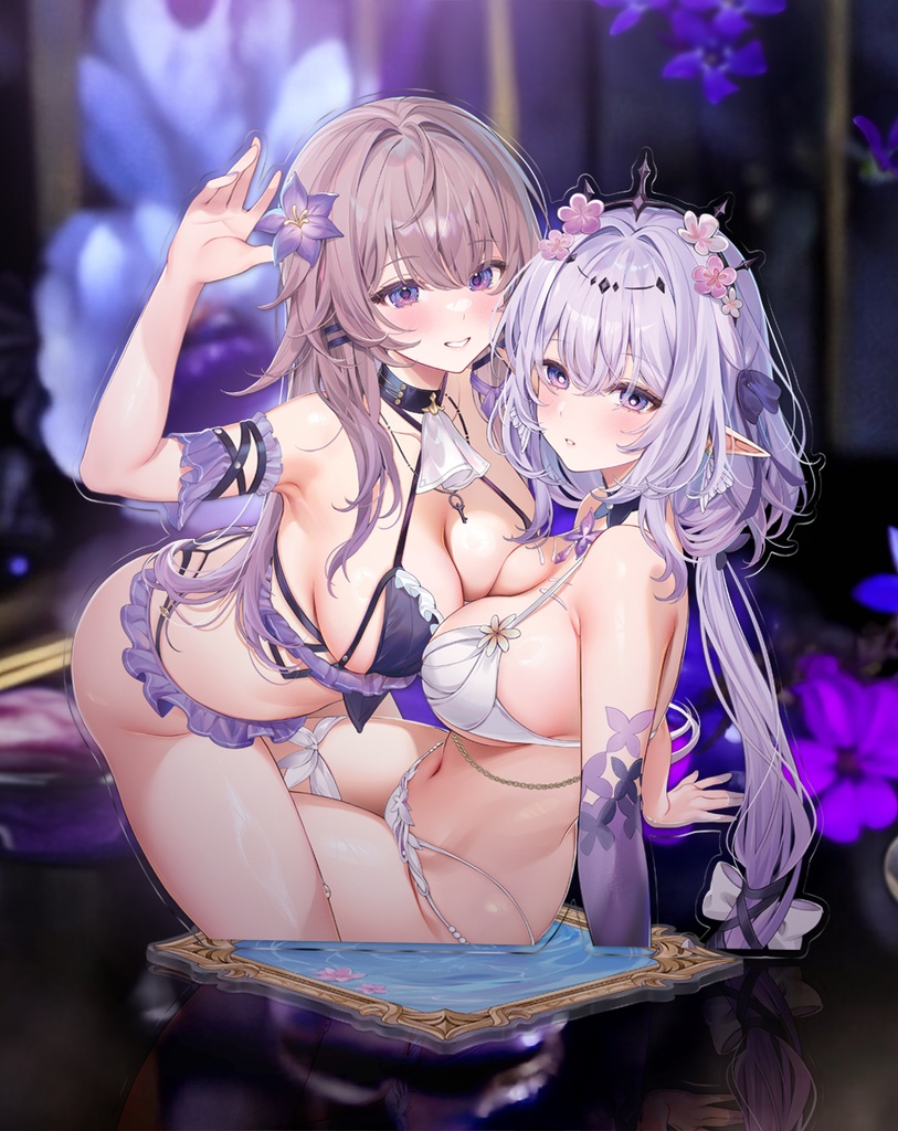 【C106受注中】 キャストリス&ヘルタ 超巨大アクリルスタンド