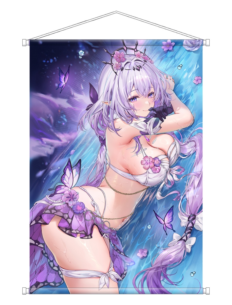 【C106受注生産 】 夏の水着 キャストリス&ヘルタ ホタル - タペストリー