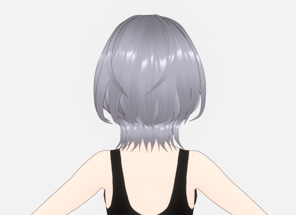 【ヘアプリセットVroidデータ】ウルフカット