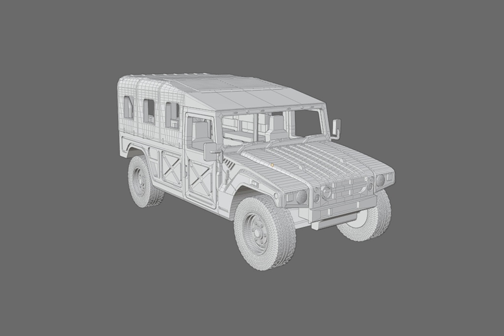 1/144 高機動車/重迫牽引車 3Dプリント用 フリー素材