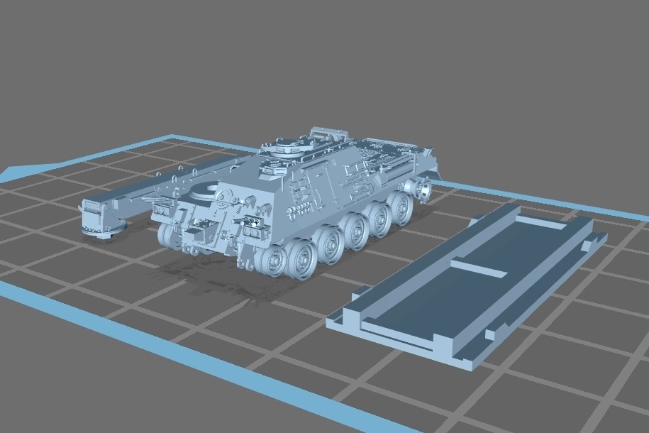 Nゲージ 78式戦車回収車(機材輸送列車) 3Dプリント用 フリー素材