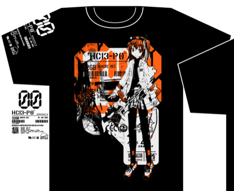 足立レイ　公式Tシャツ(CTCRECORDSコラボ)