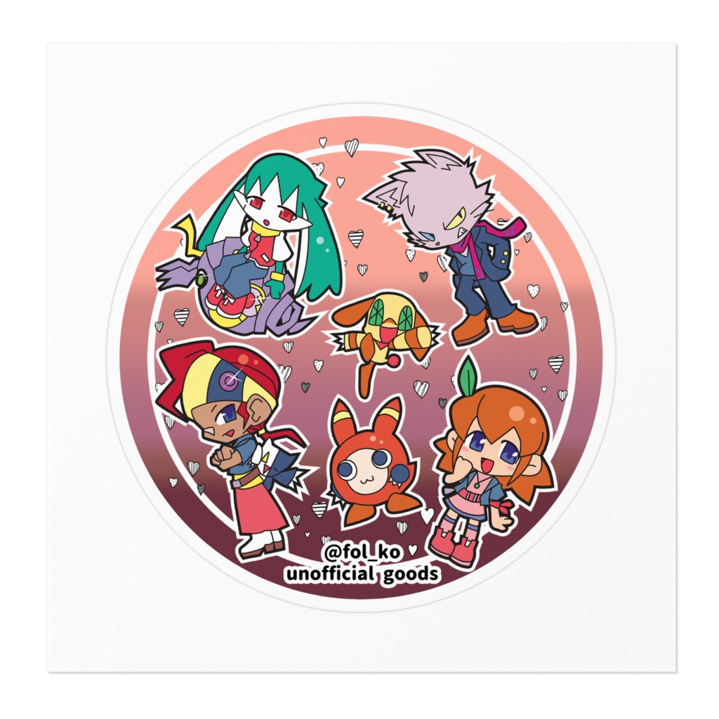 風のクロノアまんまるステッカー3