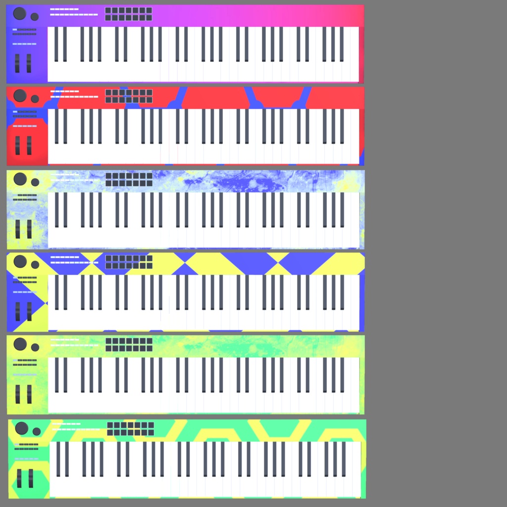 MIDIKeyboard 61鍵盤 よりどりカラーズ