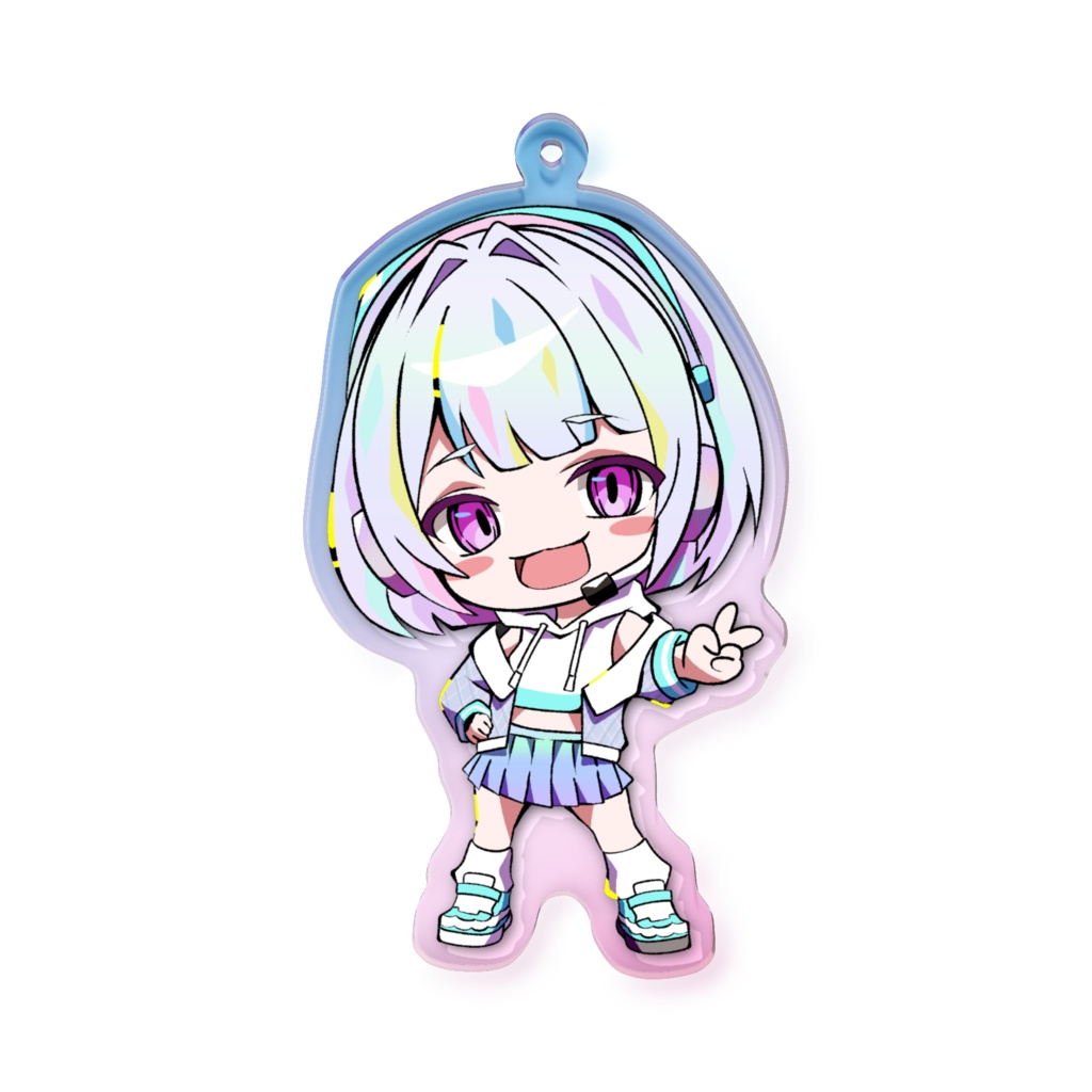 オーロラアクリルキーホルダー