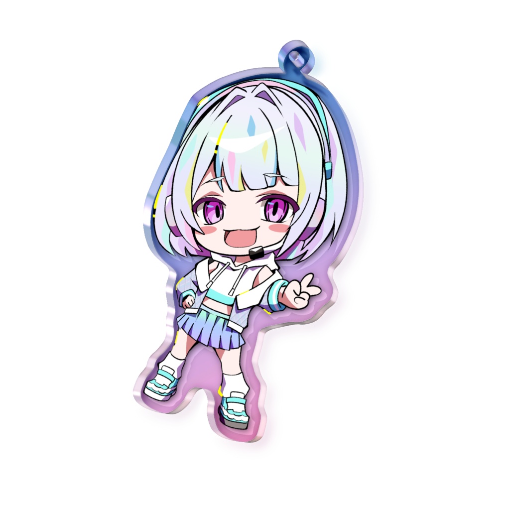 オーロラアクリルキーホルダー