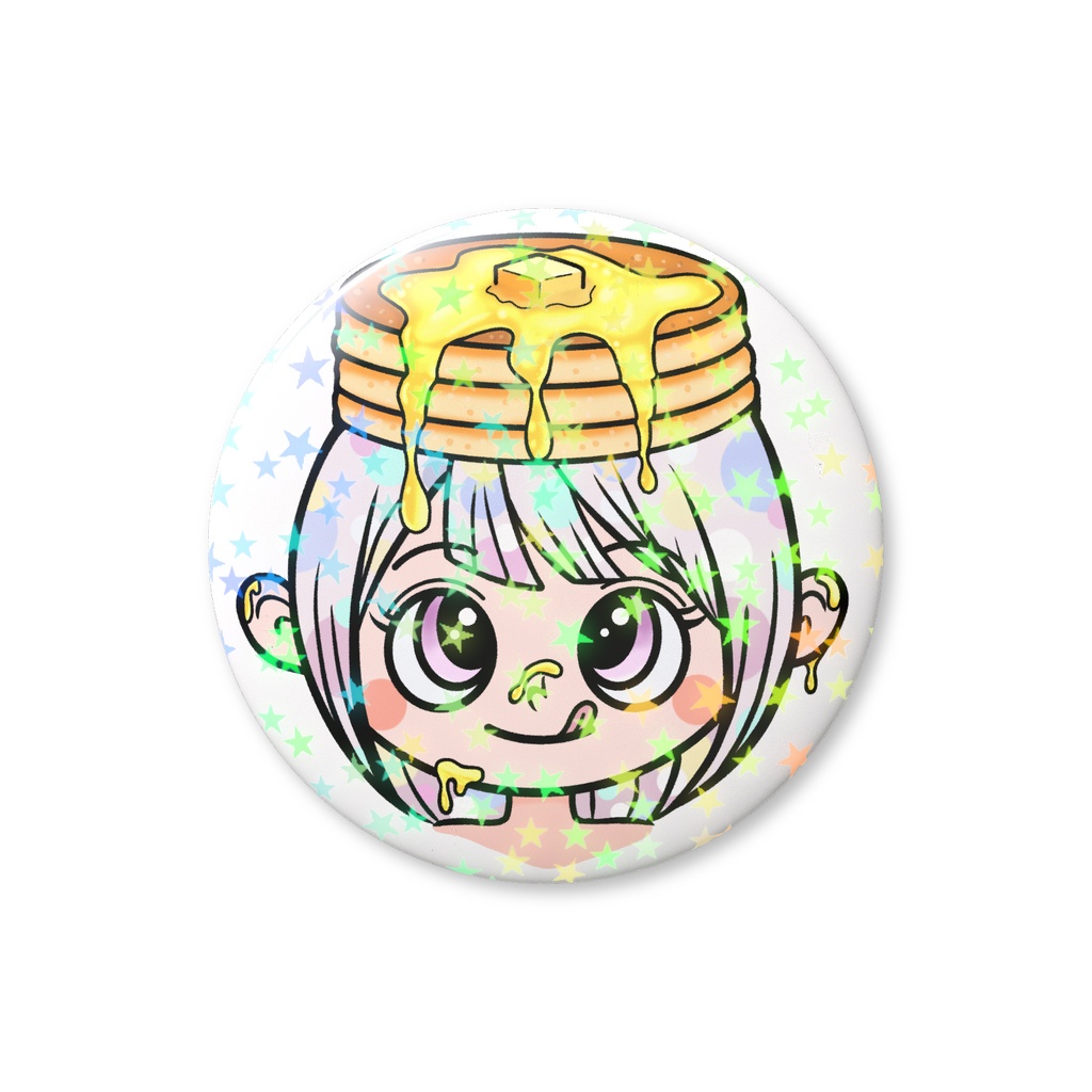 ホログラム缶バッジ　星