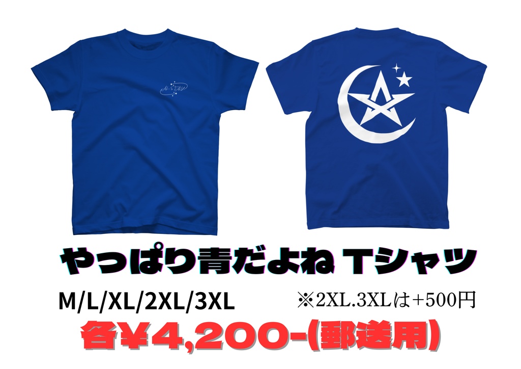 AiLi やっぱり青だよねTシャツ【郵送用】