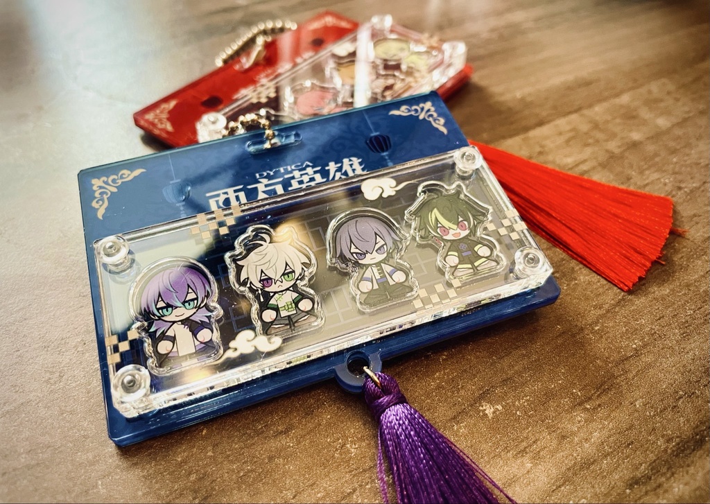 【非公式】東西ヒーロー 中華モチーフパッケージ風アクキー