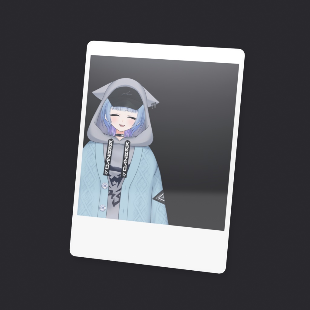 一緒に写真が撮れるチェキ風カード_温瑠ねむ
