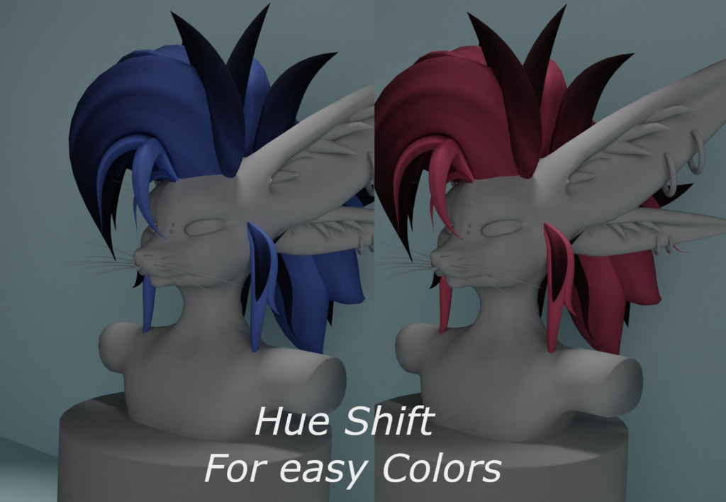 Poofy Death-Hawk Hair by Allan Nightmare