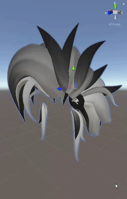 Poofy Death-Hawk Hair by Allan Nightmare