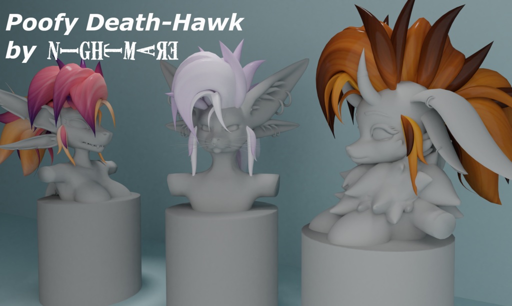 Poofy Death-Hawk Hair by Allan Nightmare