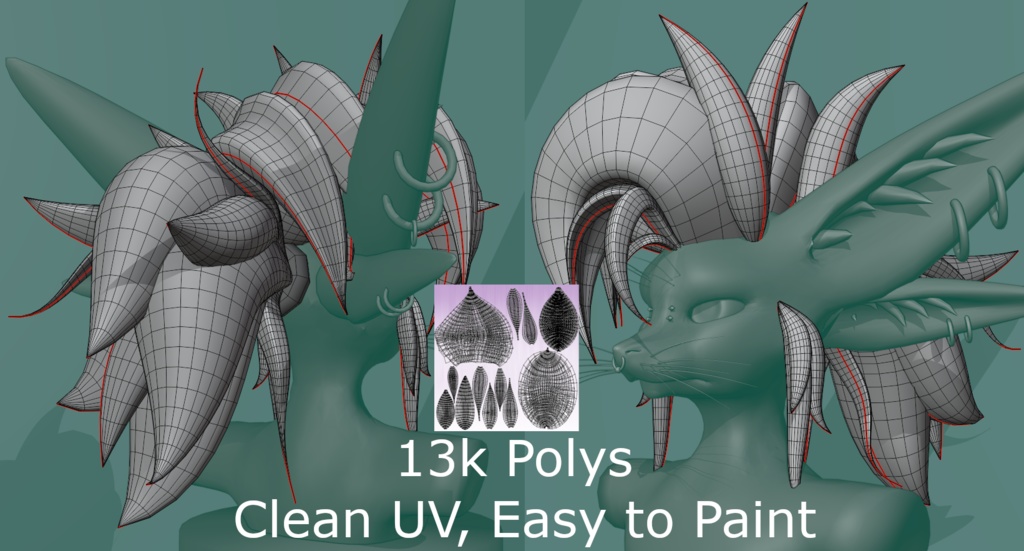 Poofy Death-Hawk Hair by Allan Nightmare