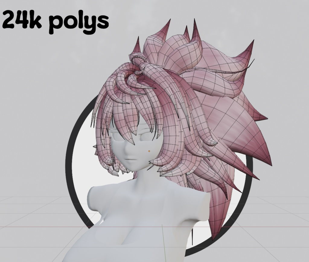 WILD Ponytail for Avatar and MMD