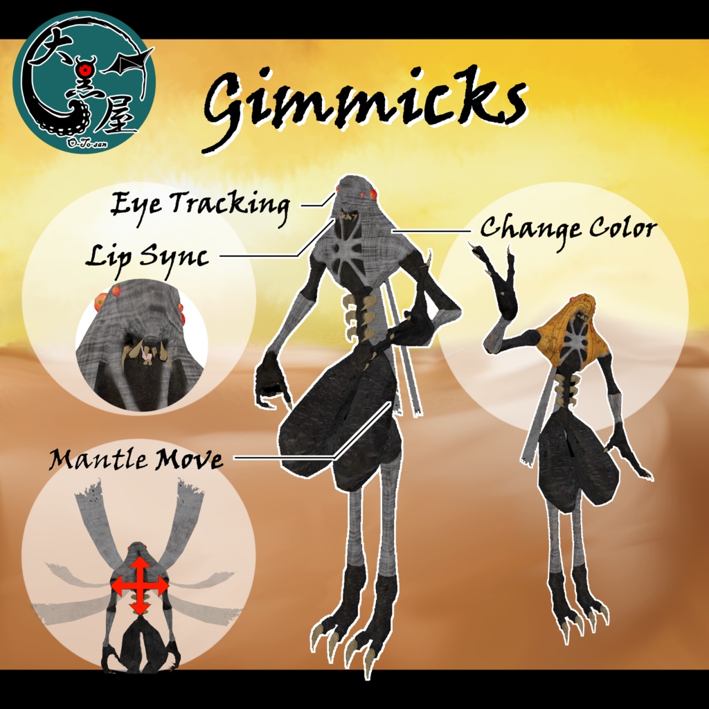 Shivan【VRChatアバター想定オリジナル3Dモデル】