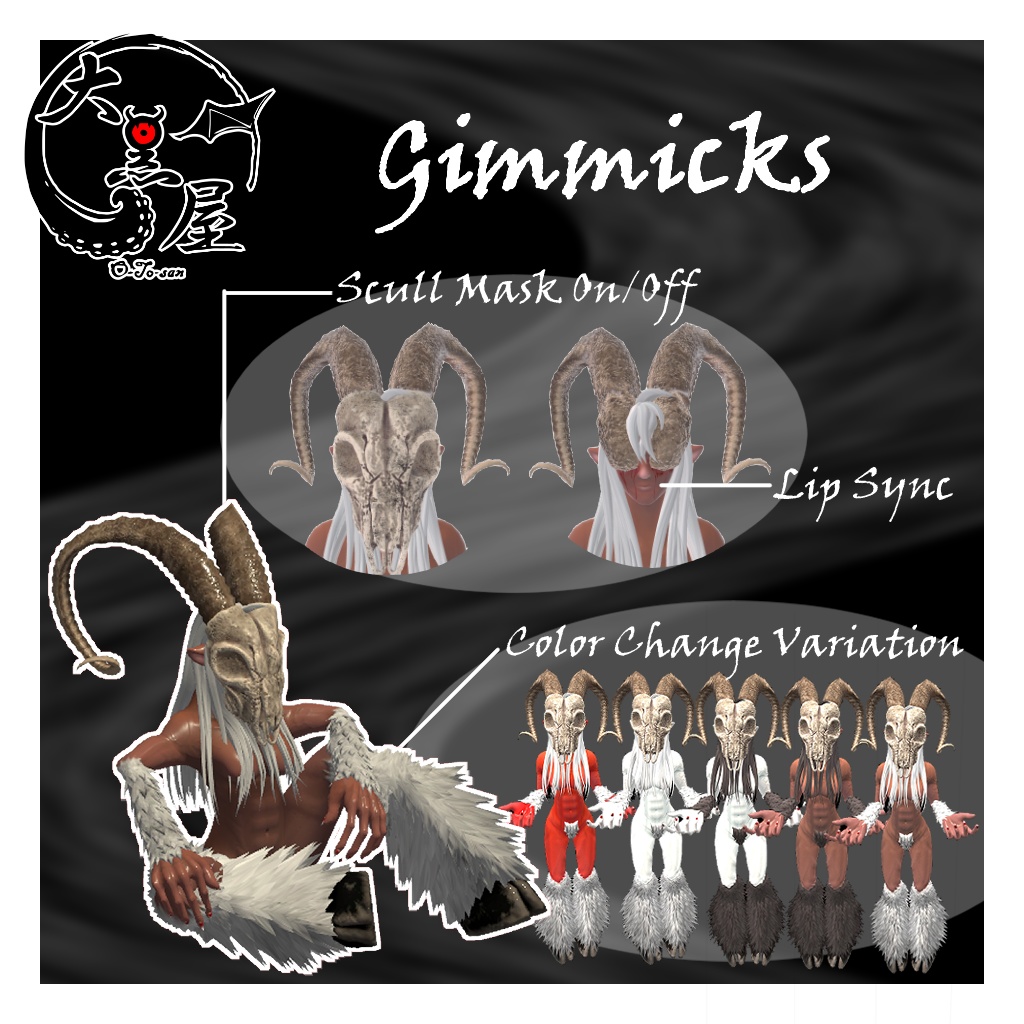 DemonGirl【VRChatアバター想定3Dモデル】