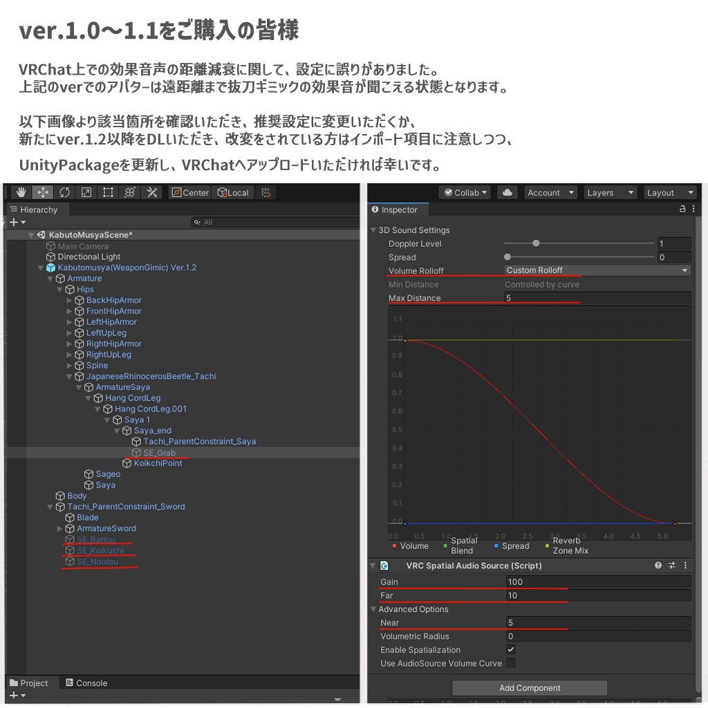 兜武者(KabutoMusya)/Japanese rhinoceros beetle samurai【VRChatアバター想定3Dモデル】