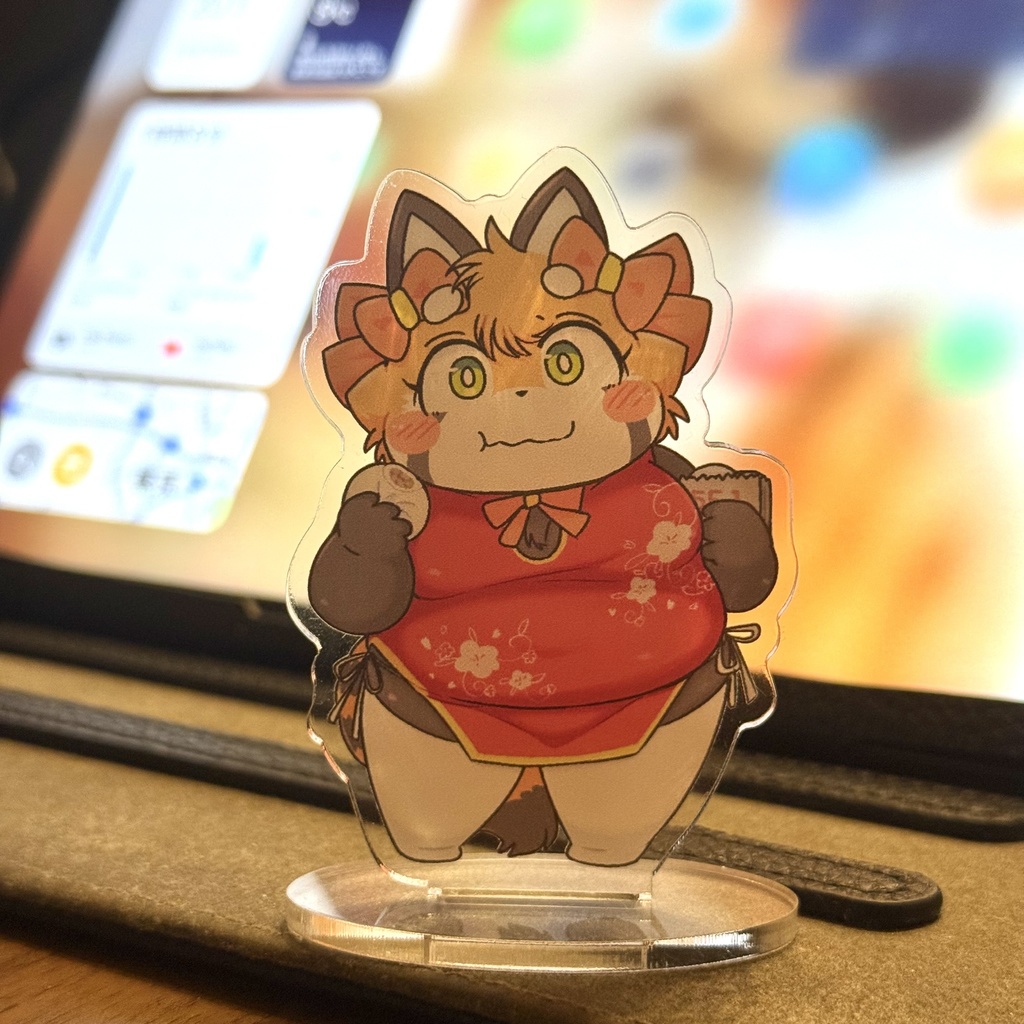 【新春けもケット12】桃花アクリルキーホルダー