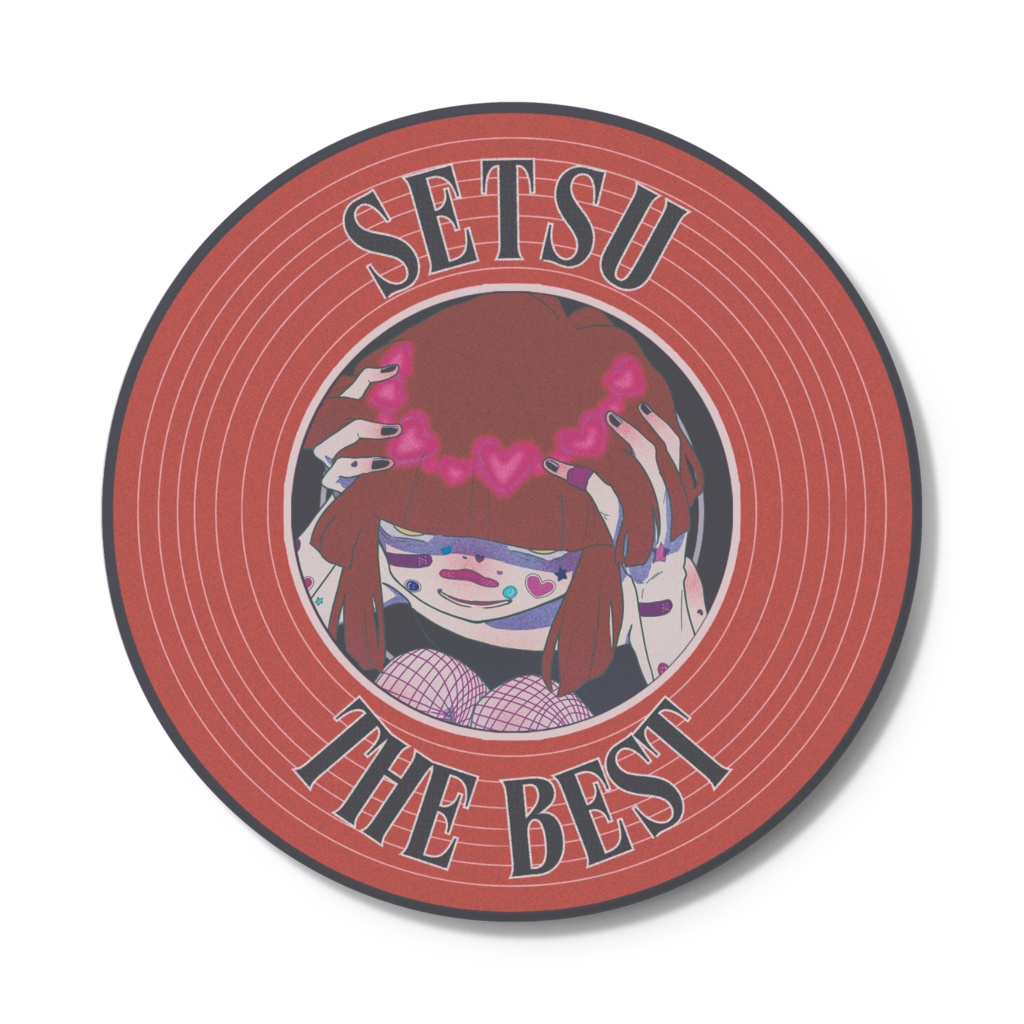 レトロォなレコード風コースター