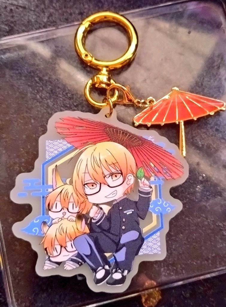 狐狸蓄光アクキー