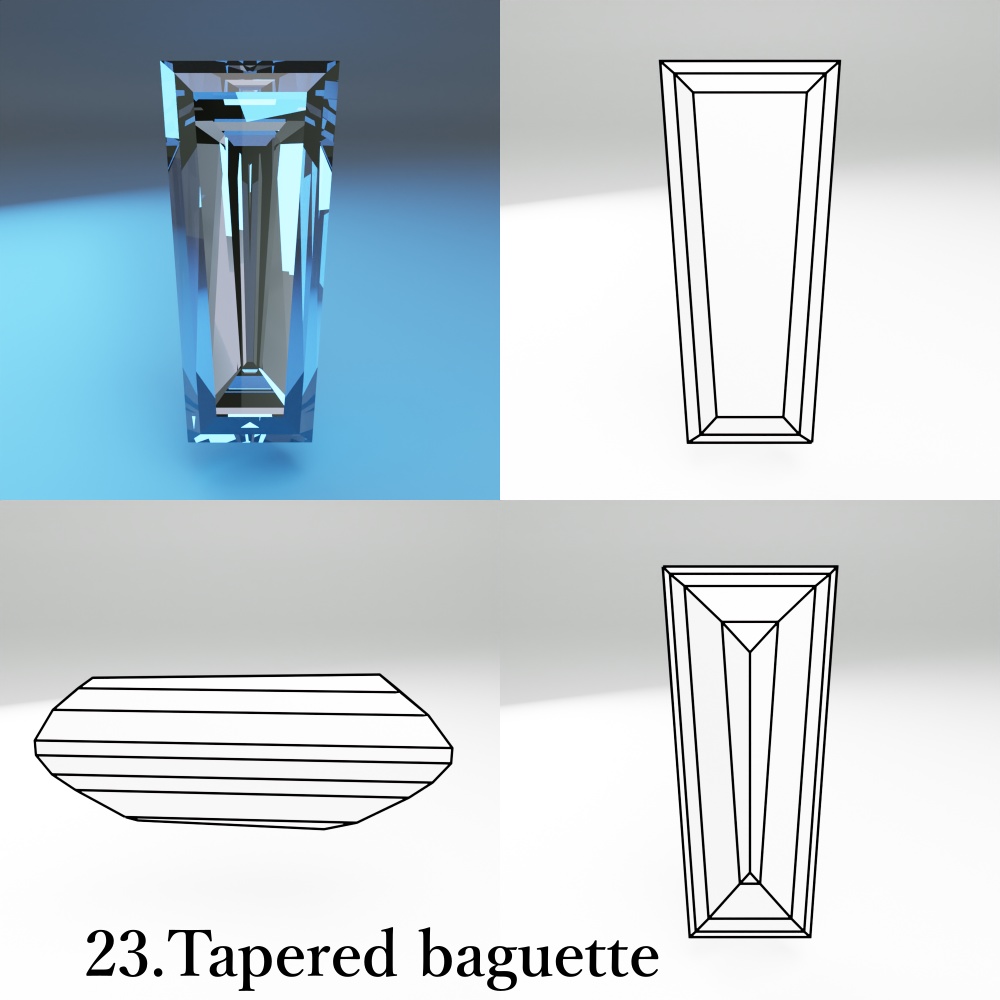 【3Dモデル】カット宝石