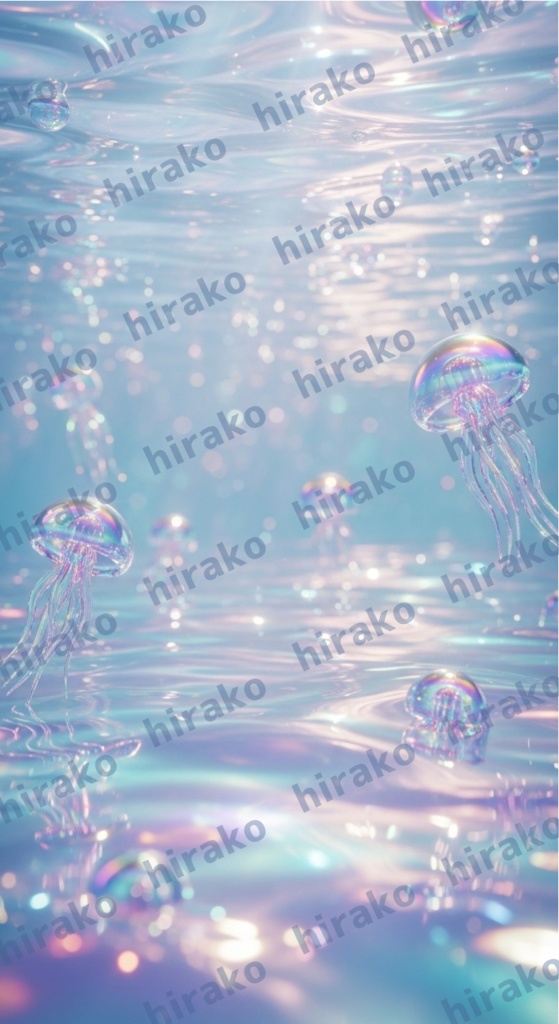 艶感・キラキラ・透明感アート壁紙