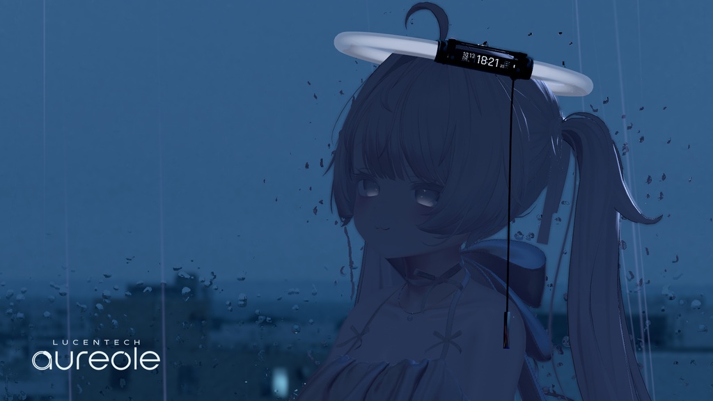 ✨️発売記念セール中 ~10/26✨️ Lucentech aureole|時計・OSC心拍表示付きヘイロー【AudioLink対応】