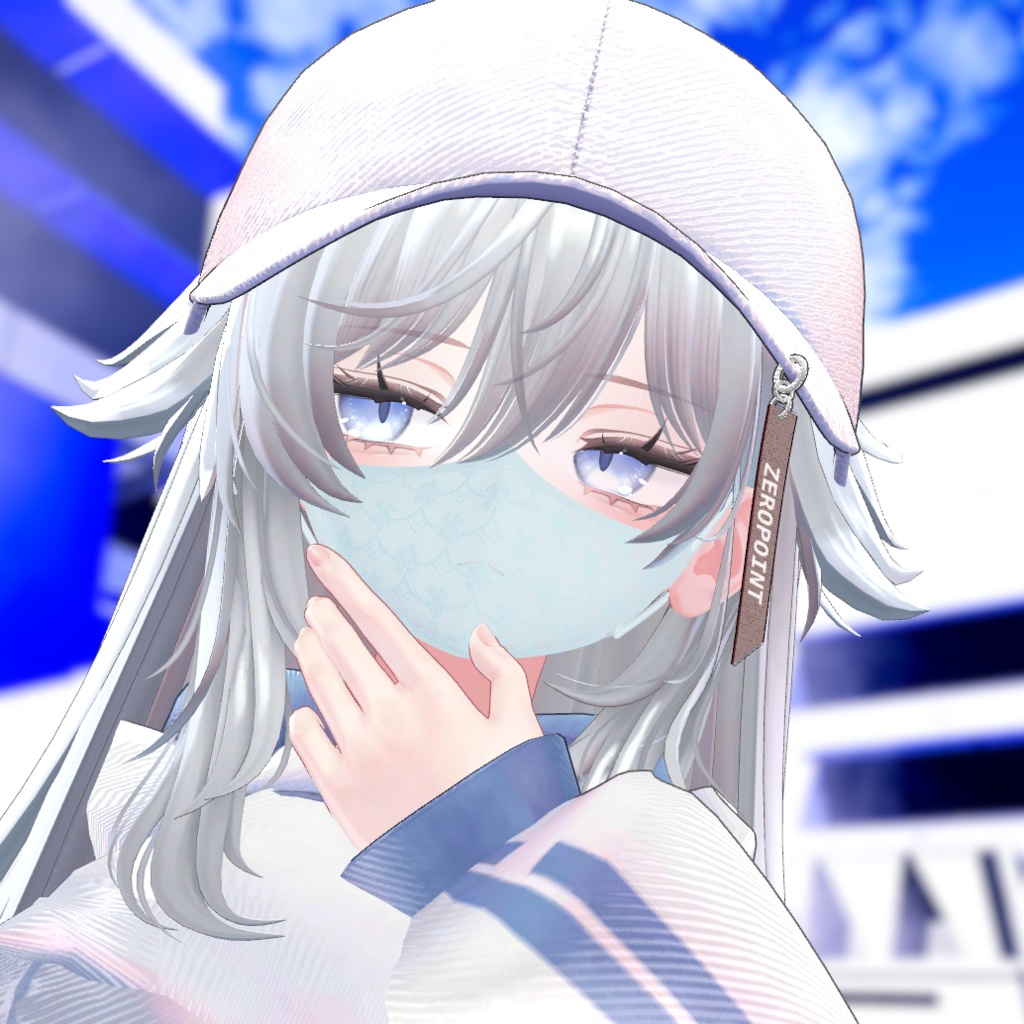 【VRChat想定】 Ash Veil Whispers 【VRC Accessories】