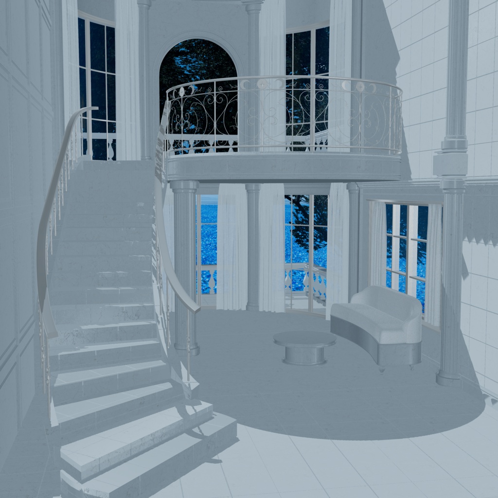 【 VRChat world 】 3Dstudio Etage 【unity画面でそのまま使える】