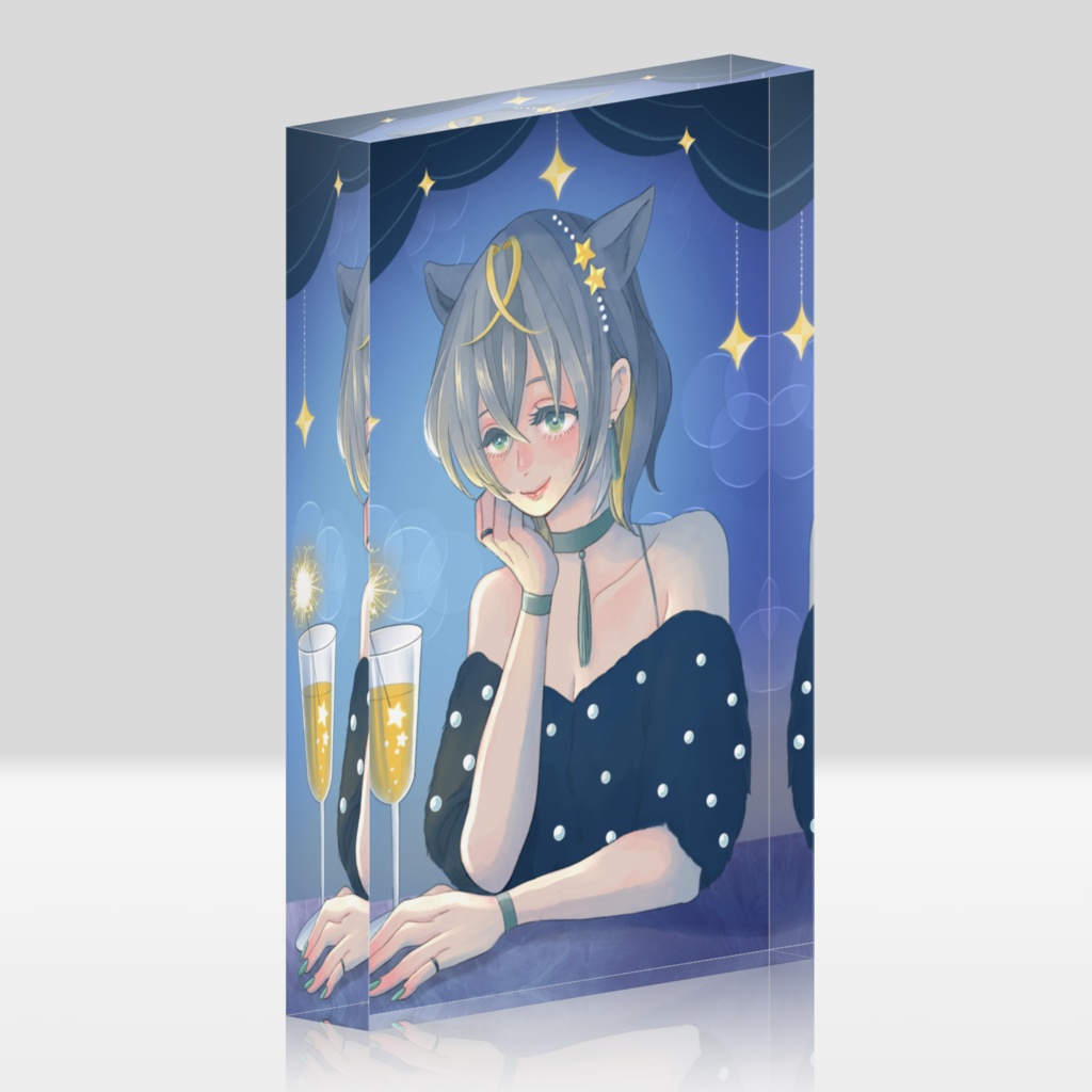 【2周年記念】綴さんの幸せな夜【アクリルブロック】