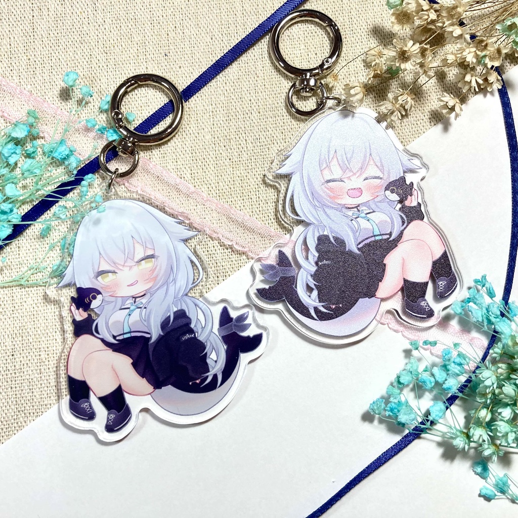 両面アクリルキーホルダー【まめひなた・キプフェル・ルルネ・アッシュ・真冬・ミルフィ】
