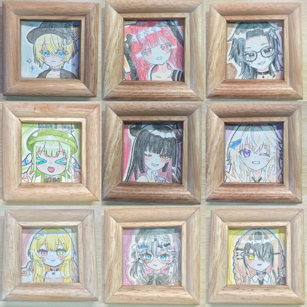 VRCアバター似顔絵【色紙・ミニ原画】