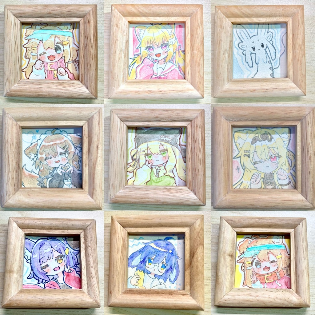 VRCアバター似顔絵【色紙・ミニ原画】