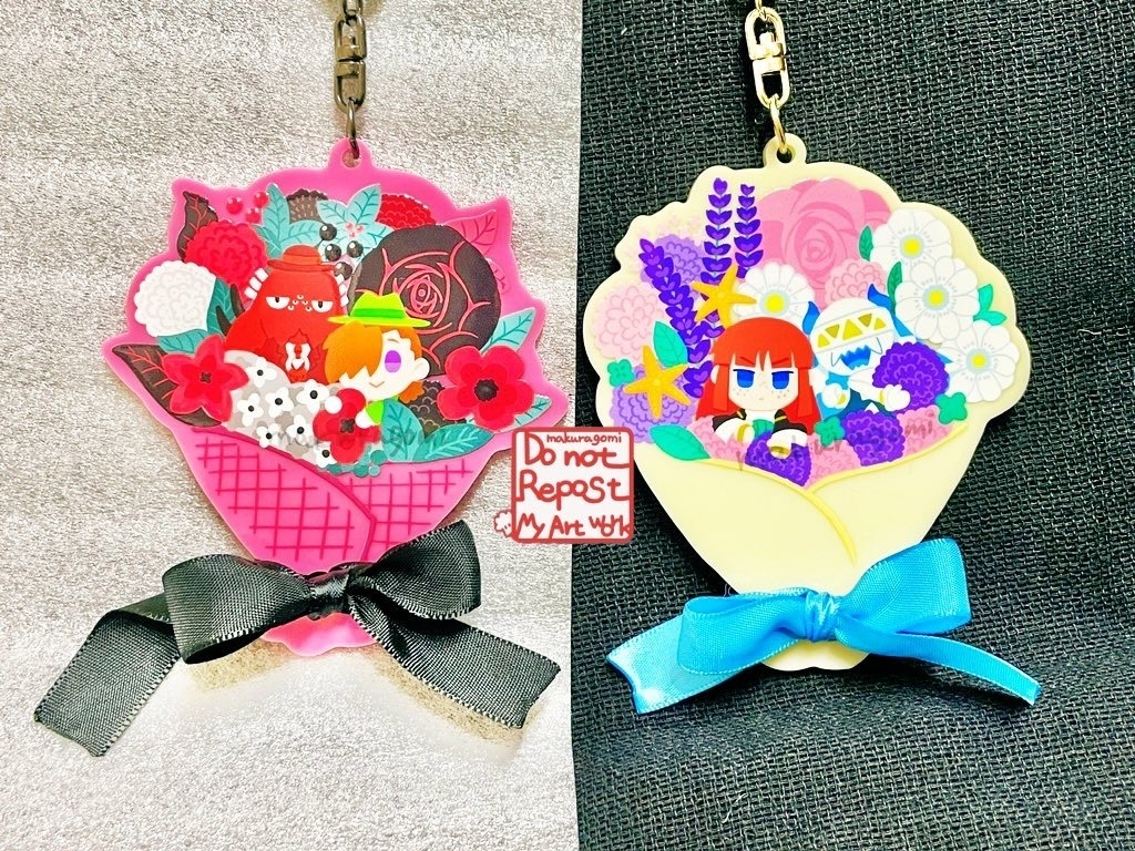 トレイシーとレッド:アクキー(ブーケ)