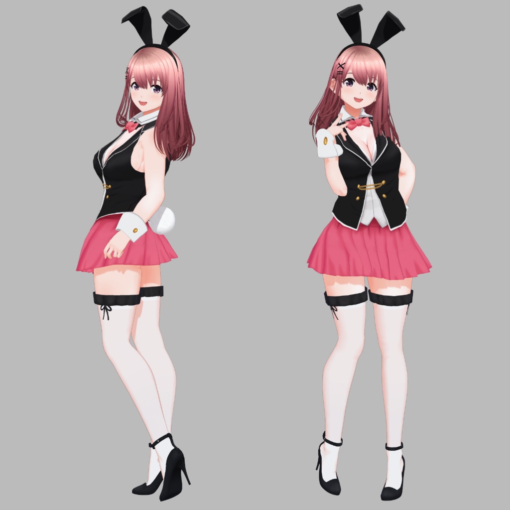 【VRoid】Bunny Costume フルセット+肌テクスチャのおまけ付き