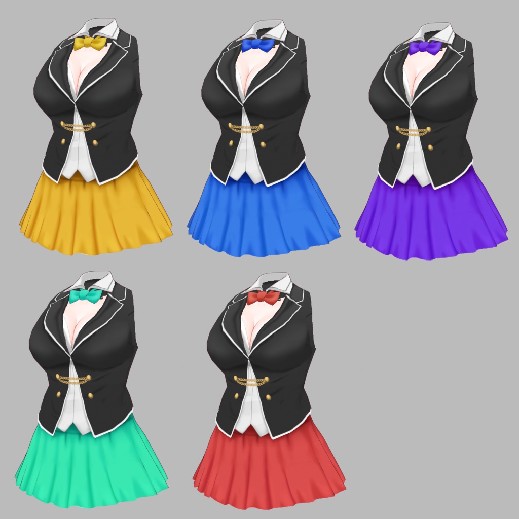 【VRoid】Bunny Costume フルセット+肌テクスチャのおまけ付き