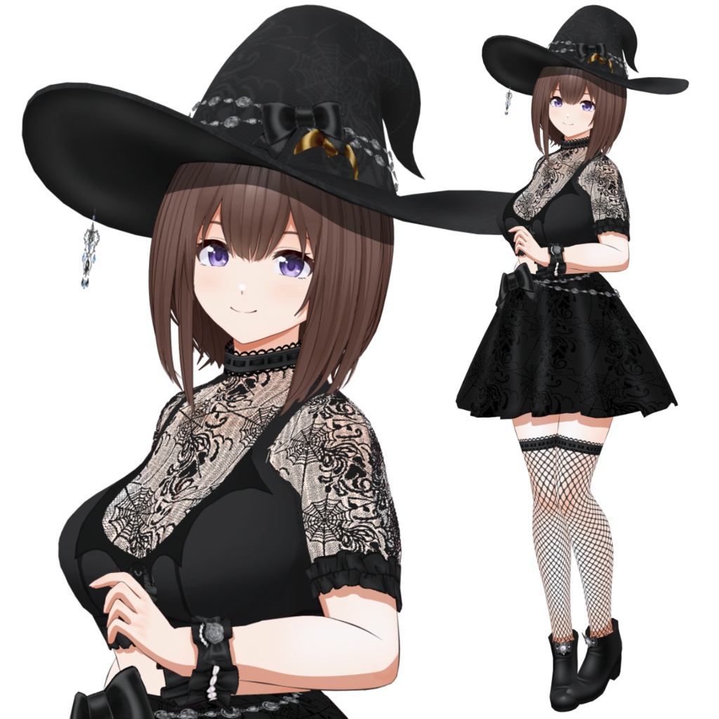 【2025新作】 Halloween Witch ハロウィン衣装 【#VRoid】