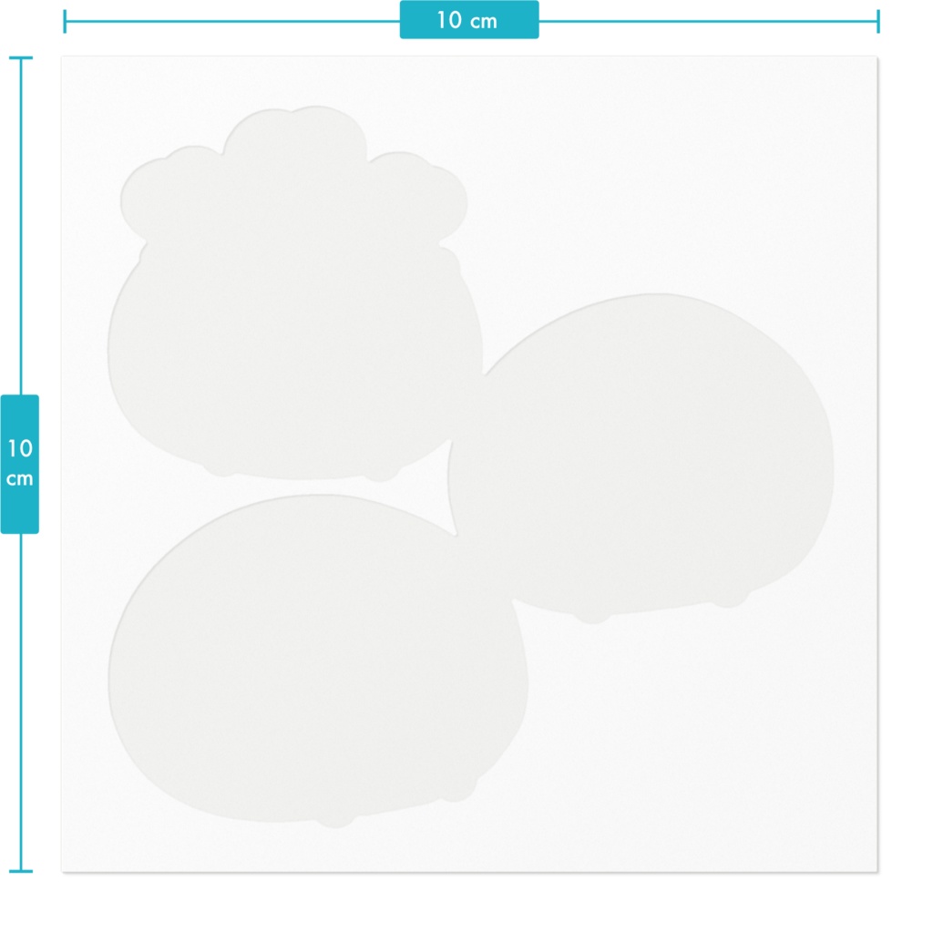 もっちりたまごのステッカー全3種