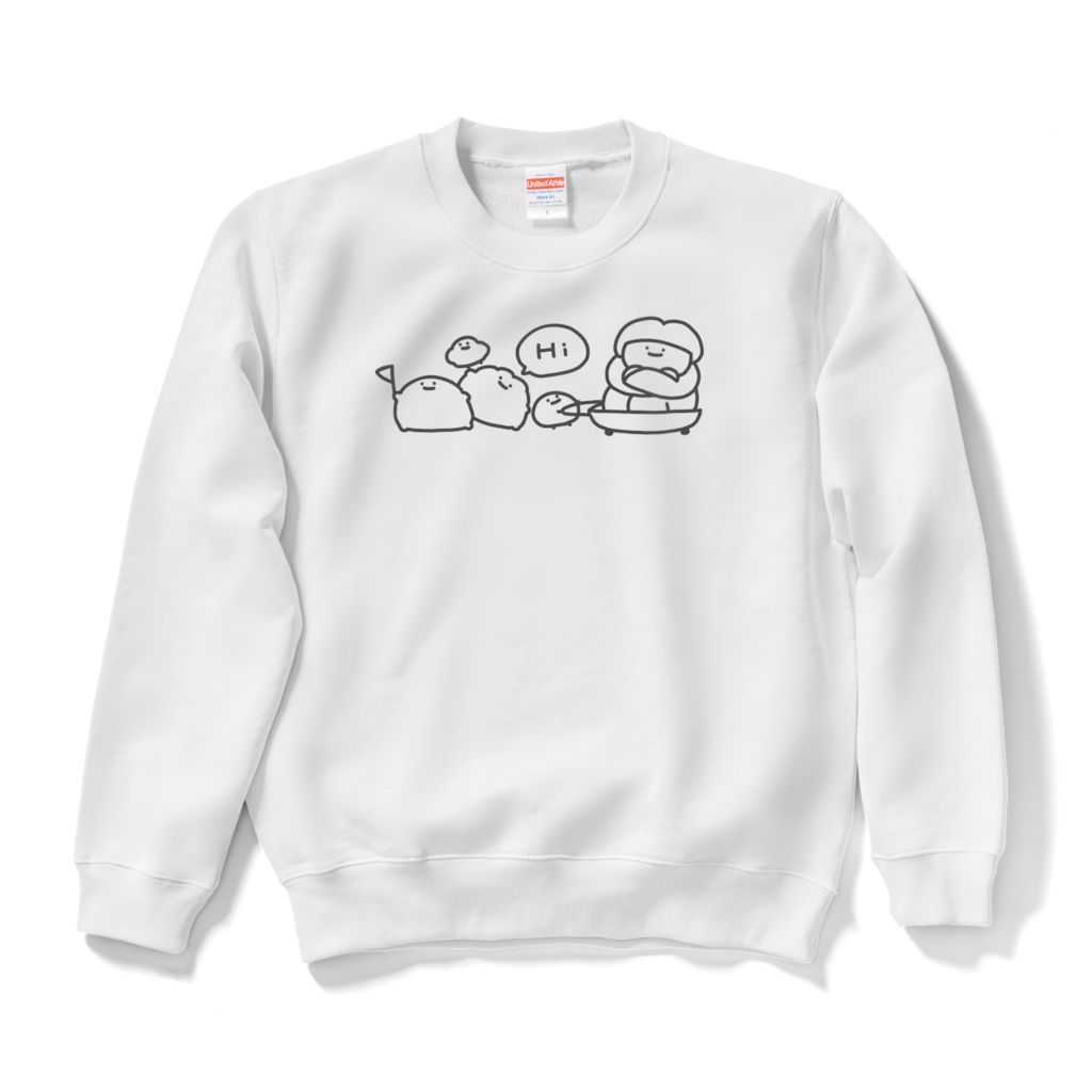 みんなのスウェット（ホワイト,白黒）