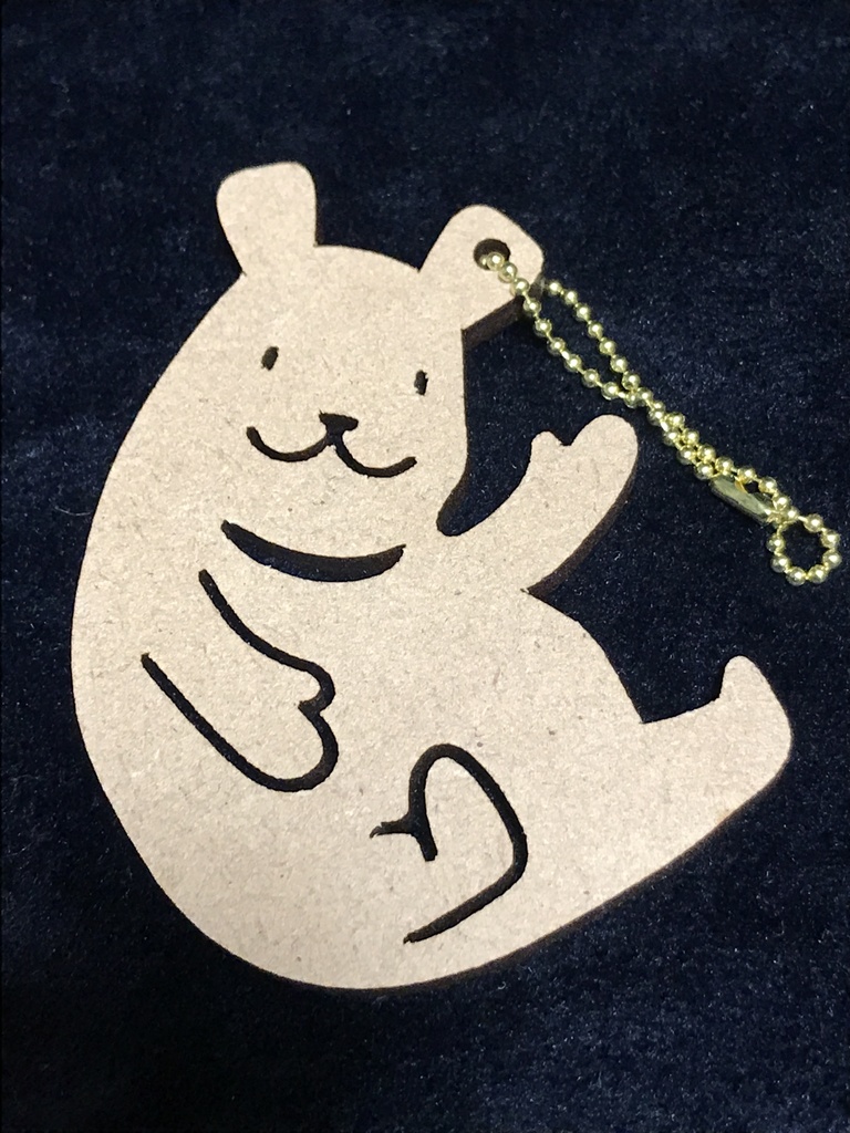 レーザーキーホルダー・ゆったり