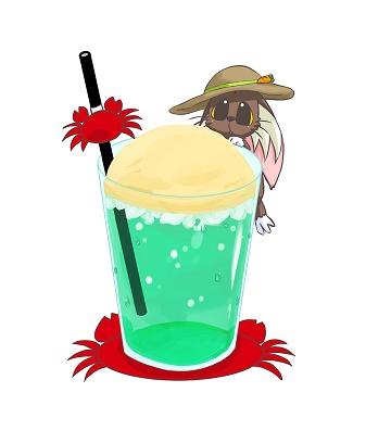 クリームソーダ魎皇鬼缶バッジ(マットタイプ)